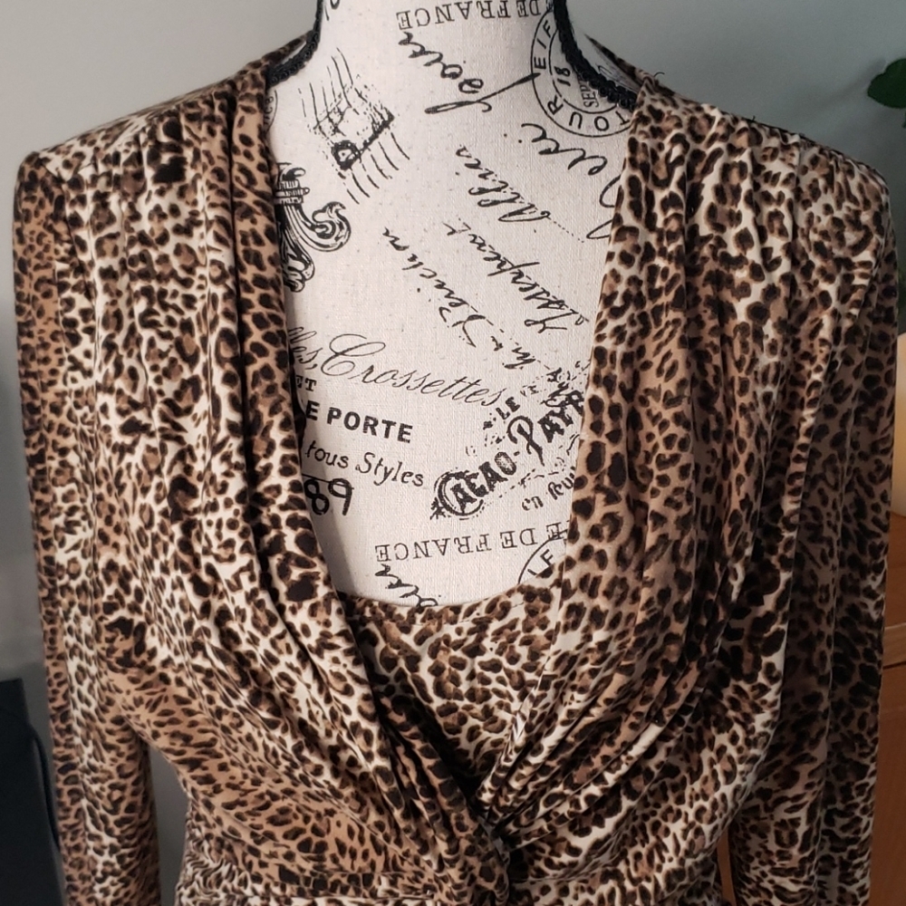 - Milano blouse cheetah print - Picture 3 of 8
